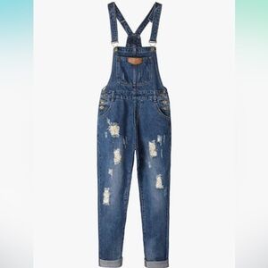 NWT Distressed Overalls